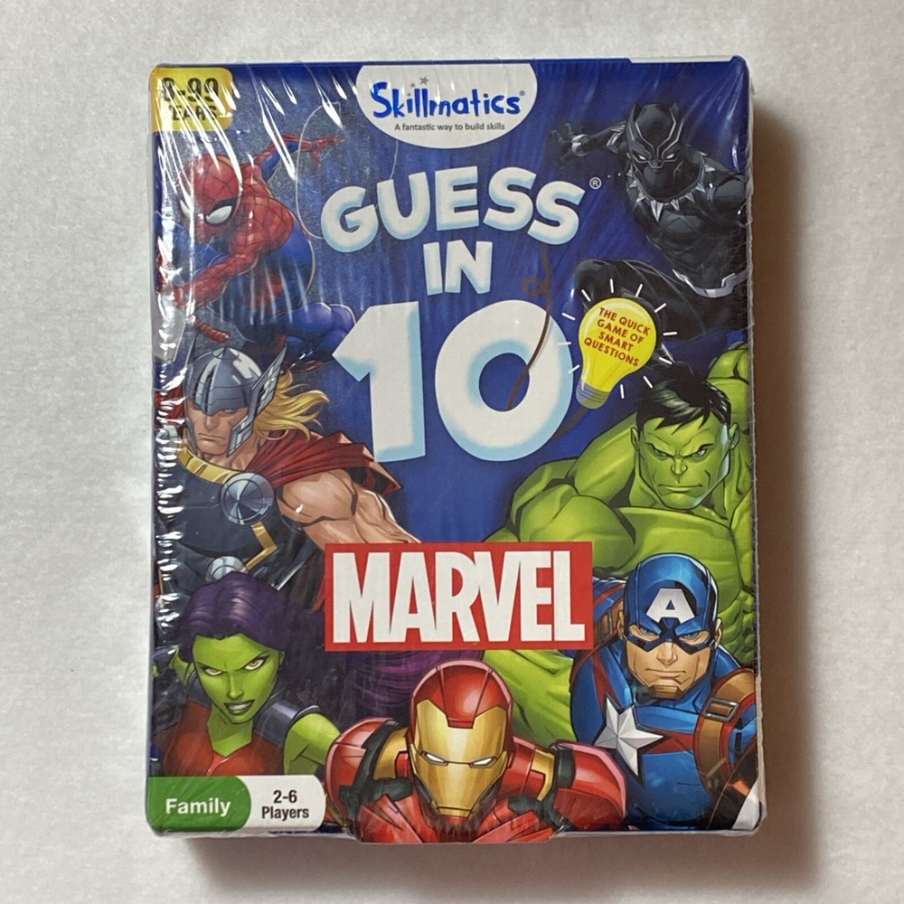 MARVEL Skillmatics Guess in 10‎ Card Game Family Grasper 2-6 Players Age 8+ NEW